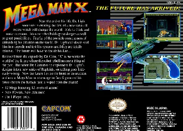 Mega Man X (USA) (Rev 1) box cover back